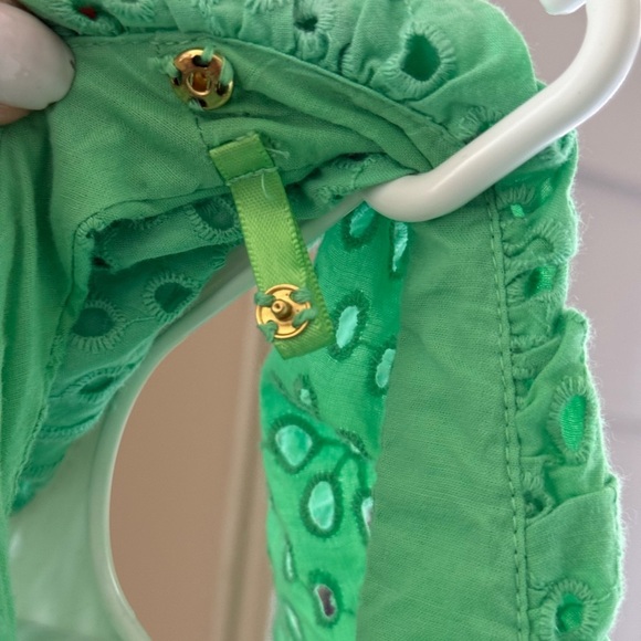 Lilly Pulitzer Asteria Cabana Green Daisy Dreams Eyelet Swing - Picture 8 of 9